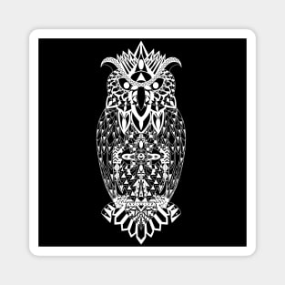 boho owl ecopop mandala bird Magnet