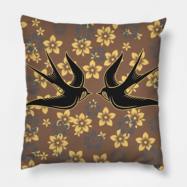 Love Birds Pillow by Liesl Weppen