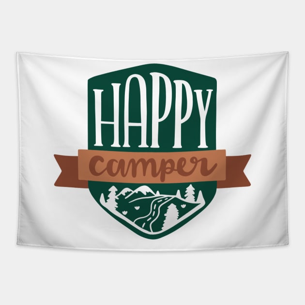 Happy Camper Tapestry by twentysevendstudio