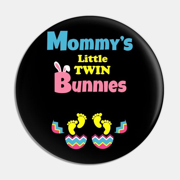 Easter Expecting Mom Twins Pregnancy Announcement Gift Pin by craiglimu