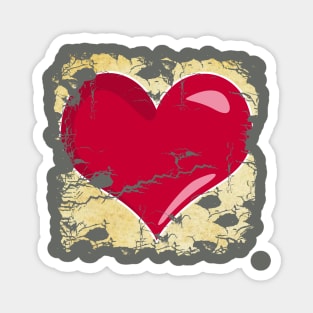 Vintage Heart - Valentines Magnet