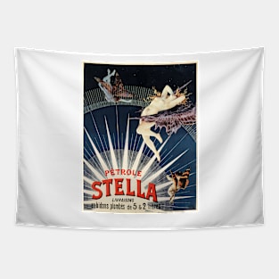 PETROLE STELLA Gasoline 1897 by Henri Boulanger Gray French Vintage Poster Tapestry