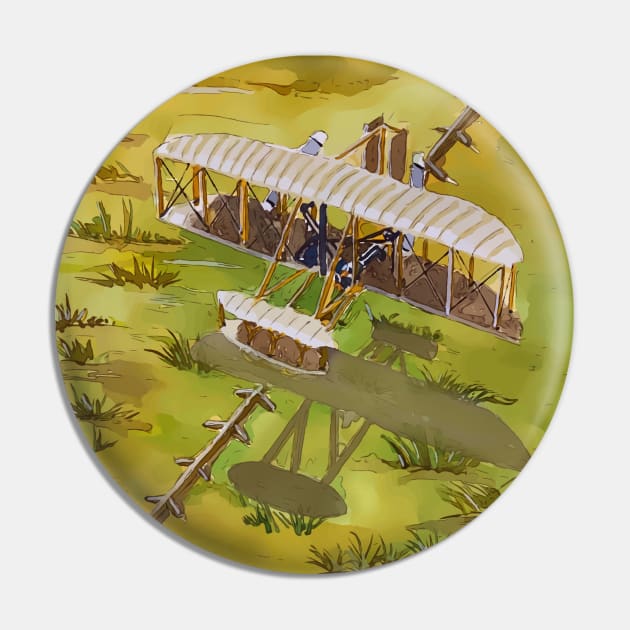 Wright Brothers National Memorial, Kitty Hawk North Carolina Pin by WelshDesigns