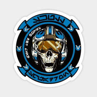 Skull Squadron Blue Leader Blue Squadron Magnet