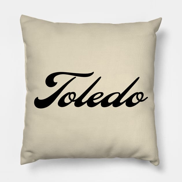 toledo pride Pillow by Towns of Renown