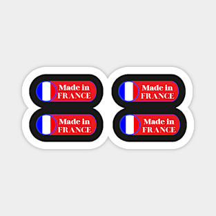 Made in France small tag stickers Magnet