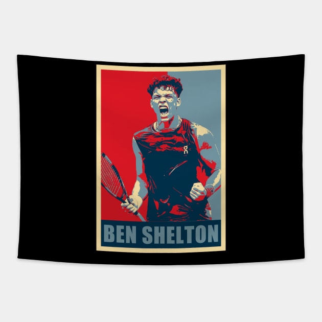 Ben Shelton Celebration Tapestry by Zimmermanr Liame