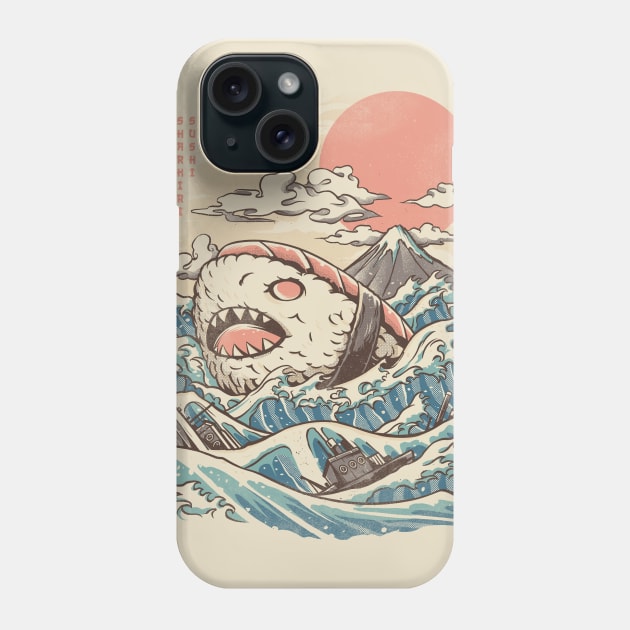 Sharkiri Sushi Phone Case by Ilustrata