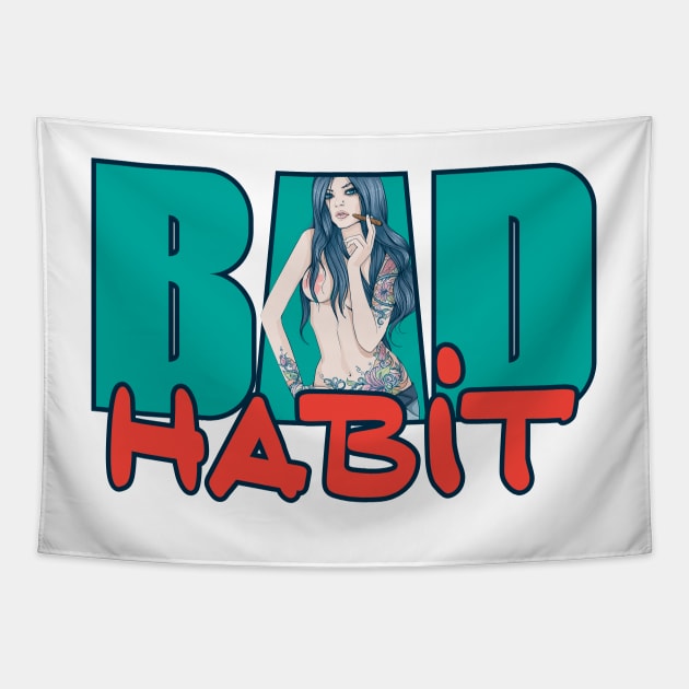 Bad Habit Tapestry by dojranliev