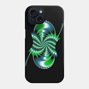 Fractal spiral pattern Phone Case