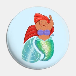 Fluffy Mermaid Pin