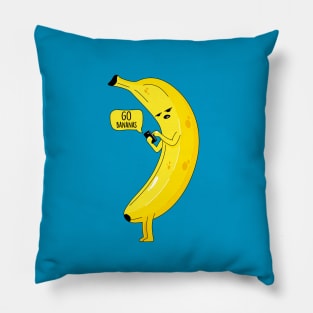 Banana with phone Pillow