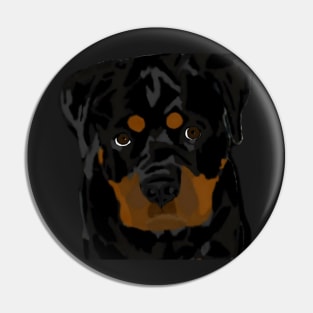 Rottweiler puppy Freedom Pin