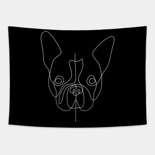 french bull dog one lines Tapestry