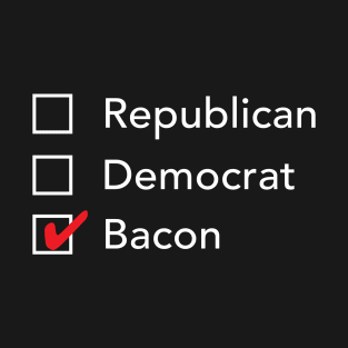 Republican Democrat Bacon T-Shirt