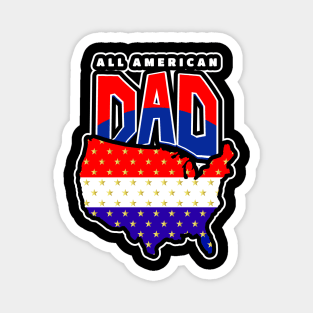 Fourth Of July American Dad Magnet