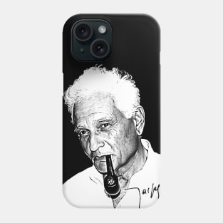 Jacques Derrida / Philosopher Fan Art Design Phone Case