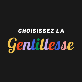 Choisissez la Gentillesse be kind coloré T-Shirt