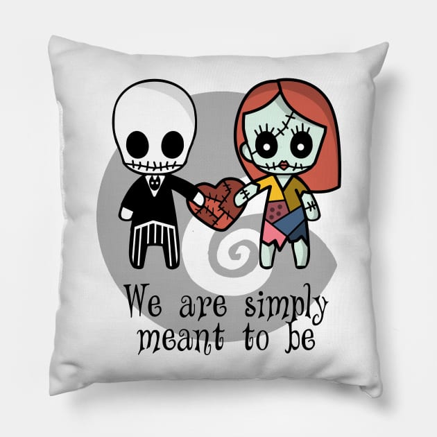 Jack and Sally Pillow by maira_artwork