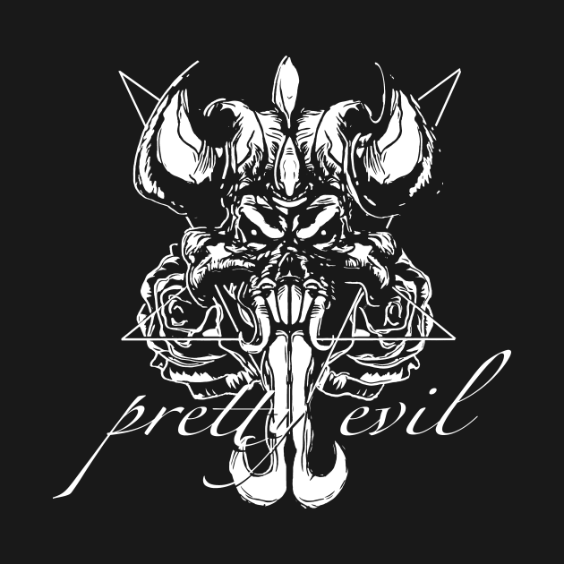 Pretty Evil (white) - Evil - T-Shirt | TeePublic