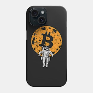 Bitcoin Moon with Astronaut Phone Case