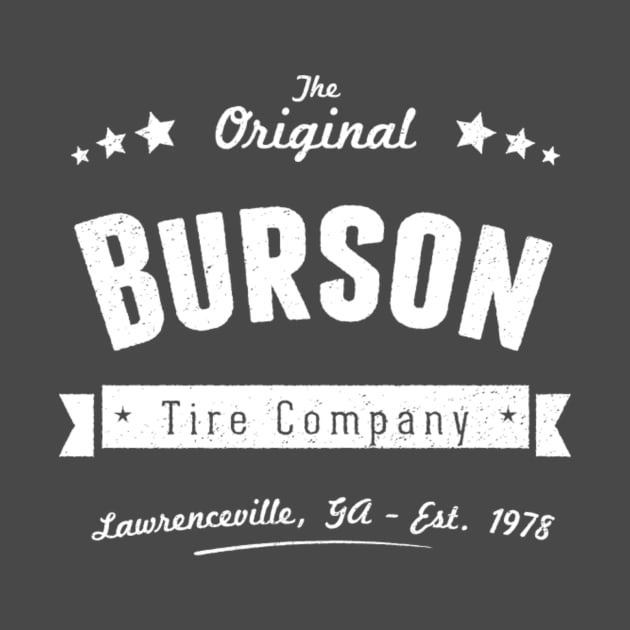 Burson Tire Company - Retro White Logo by Gajake15