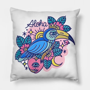 Tiki toucan Pillow