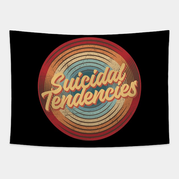 suicidal tendencies vintage circle Tapestry by musiconspiracy