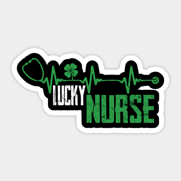 Lucky Heartbeat Shamrock Funny Nurse Saint Patricks Day T-Shirt Lucky Heartbeat Shamrock Funny Nurse Saint Patricks Day T-Shirt