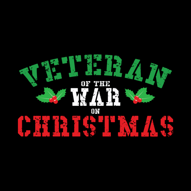 Veteran of the War on Christmas (Green/White/Red) by jdfm