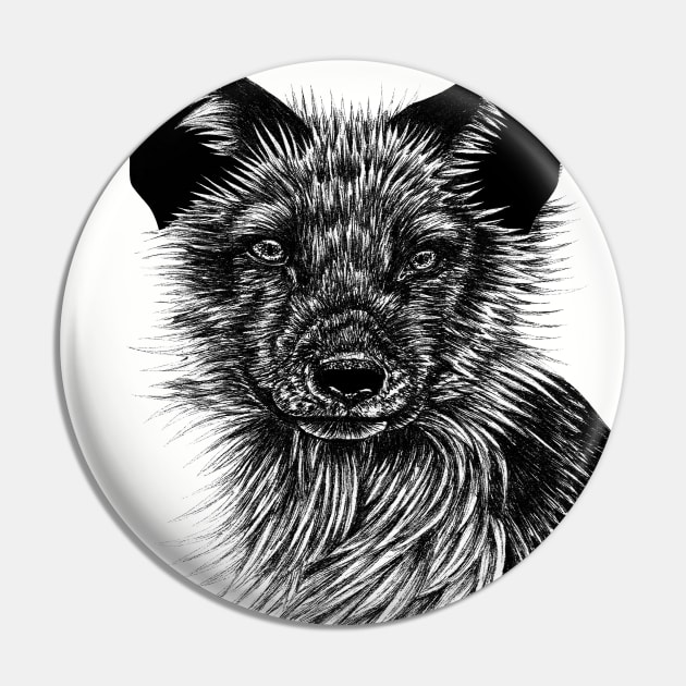 Arctic fox Pin by lorendowding