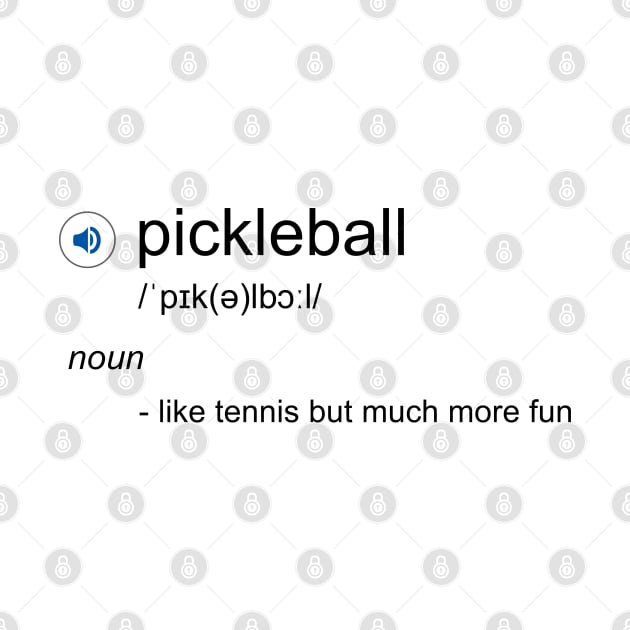 Funny Pickleball definition by FK-UK