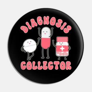 Valentines Day Chronic Illness Invisible Diagnosis Collector Pin