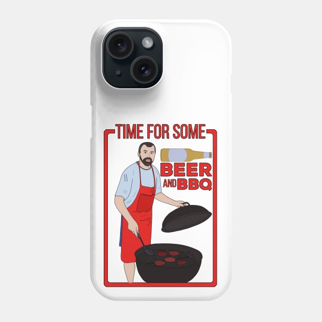 Time for Some Beer and BBQ Phone Case by DiegoCarvalho