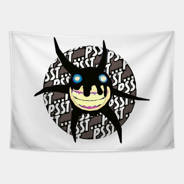 Psst… Its Screech - Roblox Doors Tapestry by Atomic City Art