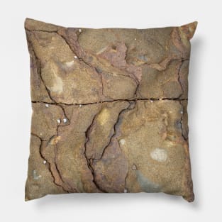 Beach side intimate rock texture Pillow