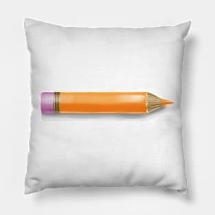 Orange Pencil Pillow