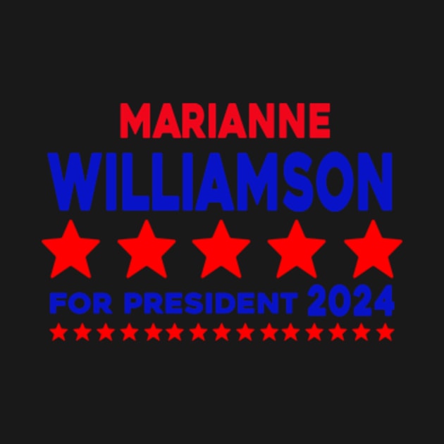 Marianne Williamson 24 For President 2024 by Rainbowmart