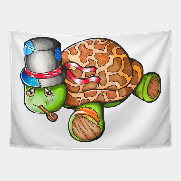 Flying High As A Tortoise (WB) Tapestry by MB's Workshop