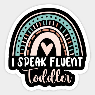 Funny Daycare Provider Gift I Speak Fluent Toddler Mug Daycare