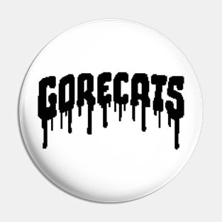 Gorecats logo black Pin