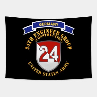 24th Engineer Group (Construction) - 1954 - 1972 w Germany Tab X 300 Tapestry