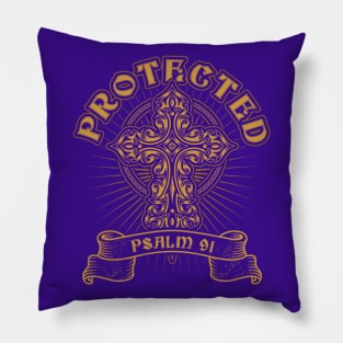 Protected Psalm 91 Soldiers Prayer Christian Gift Pillow