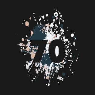 Number 70th Color Splash T-Shirt