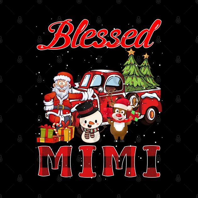 Blessed Mimi Red Plaid Christmas by intelus