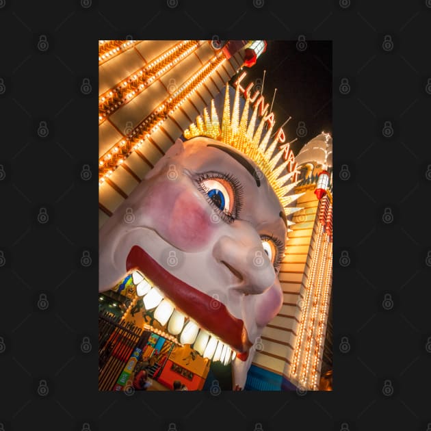 Luna Park Face at Night, Sydney, NSW, Australia by Upbeat Traveler