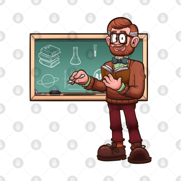 Cartoon Male Teacher by TheMaskedTooner