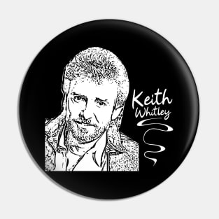 Keith Whitley // Country music // Retro white Pin