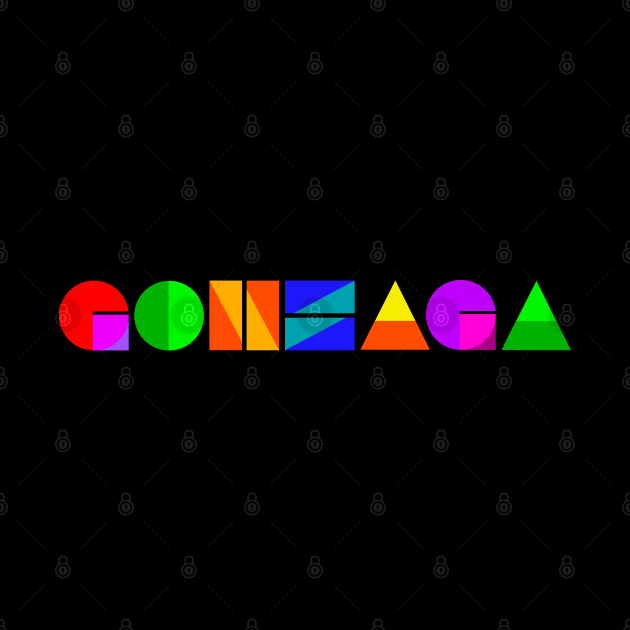 Colorful Gonzaga Geometric Design by MalmoDesigns