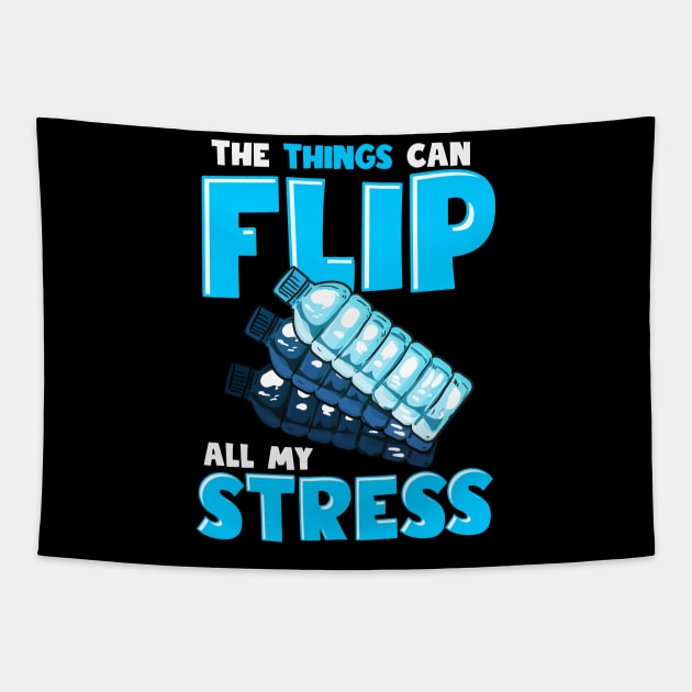 Womens This Thing Can Flip | Flip Master | Water Bottle Flipping Tapestry by Proficient Tees